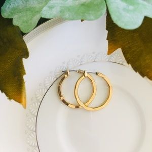 Gold Plated Hoop Earrings